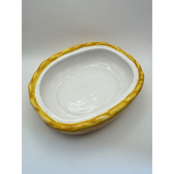 2 pc Chicken Canister Lid Colorful‎ Ceramic Hen Candy Jar Trinket Made Portugal - Picture 8 of 10